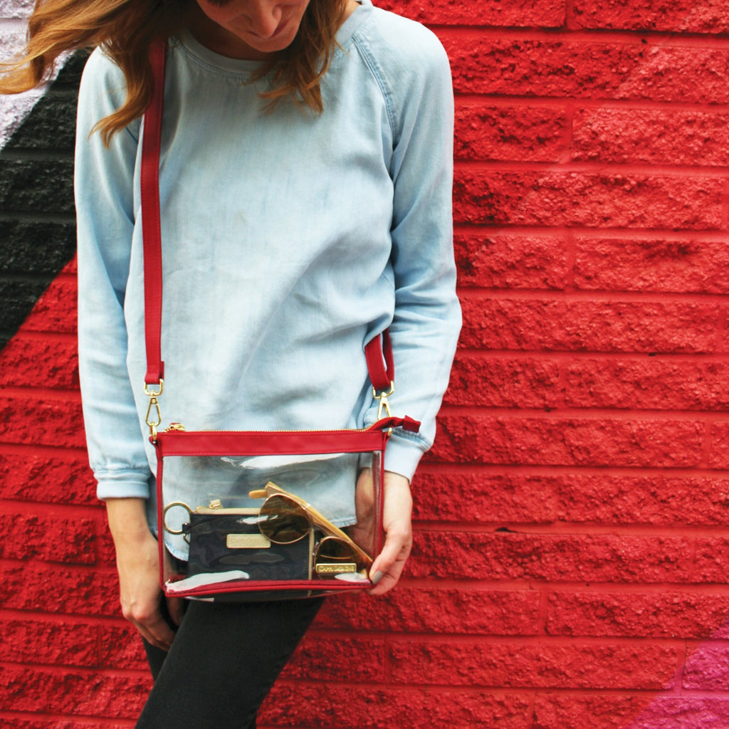Small Crossbody - Crimson and Clear