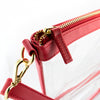 Small Crossbody - Red and Clear