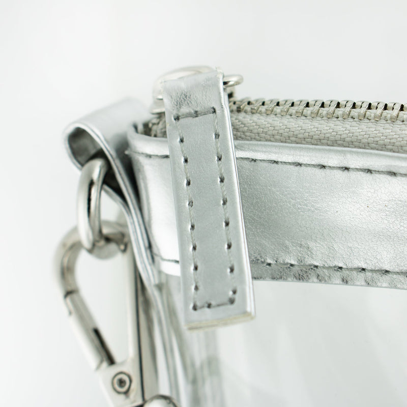Small Crossbody - Silver and Clear