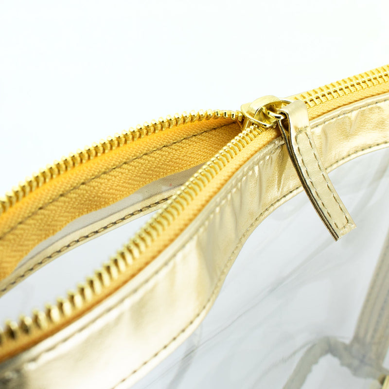 Large Crossbody - Gold and Clear