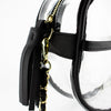 Canteen Crossbody - Black and Clear