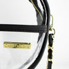 Canteen Crossbody - Black and Clear