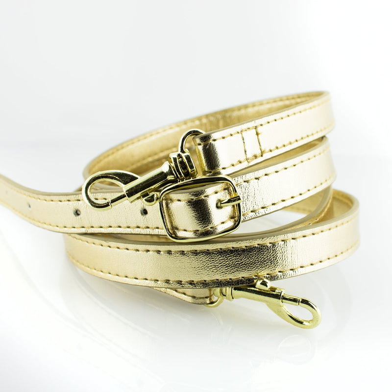 Half Moon Crossbody - Gold and Clear