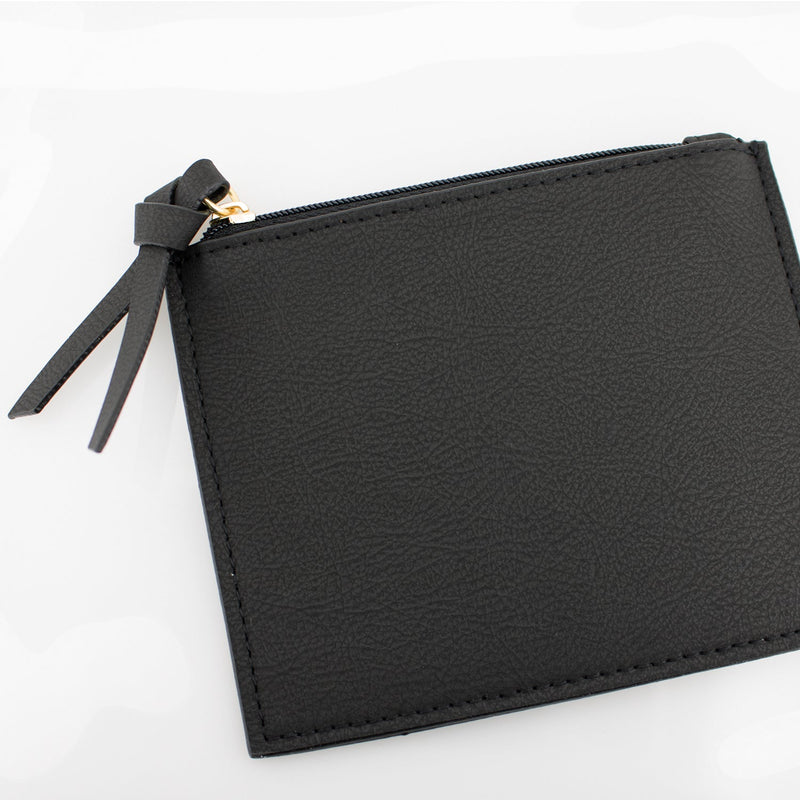 Half Moon Crossbody - Black and Clear