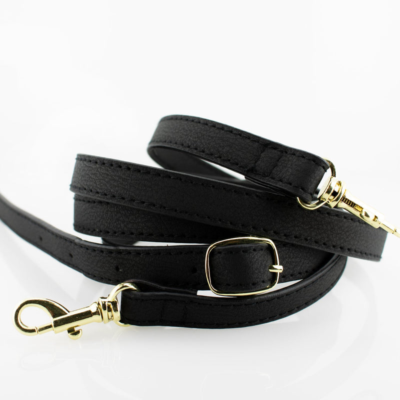 Half Moon Crossbody - Black and Clear
