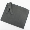 Half Moon Crossbody - Gray Suede and Clear