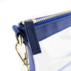 Large Crossbody - Royal Blue and Clear