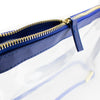 Large Crossbody - Royal Blue and Clear