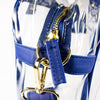 Carryall Tote - Royal Blue and Clear