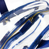 Carryall Tote - Royal Blue and Clear