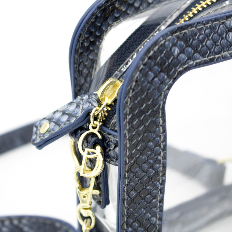 Camera Crossbody - Clear Bag with Midnight Accents
