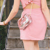 Camera Crossbody - Clear Bag with Mauvewood Accents