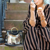 Classic Ring Tote - Clear Bag with Black and Gold Accents