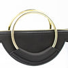 Classic Ring Tote - Clear Bag with Black and Gold Accents