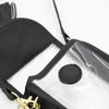 Cell Phone Crossbody - Clear Bag with Black and Gold Accents