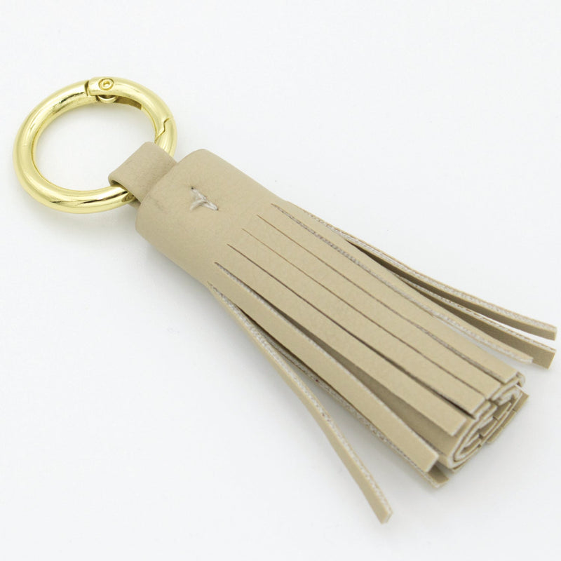 Cell Phone Crossbody - Clear Bag with Tan and Gold Accents