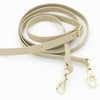 Cell Phone Crossbody - Clear Bag with Tan and Gold Accents