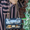 Convertible Crossbody - Clear Bag with Black and Gold Accents