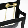 Convertible Crossbody - Clear Bag with Black and Gold Accents