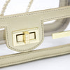 Convertible Crossbody - Clear Bag with Gold Accents