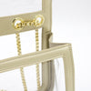 Convertible Crossbody - Clear Bag with Gold Accents