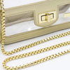 Convertible Crossbody - Clear Bag with Gold Accents