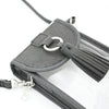 Cell Phone Crossbody - Clear Bag with Cool Gray and Silver Accents