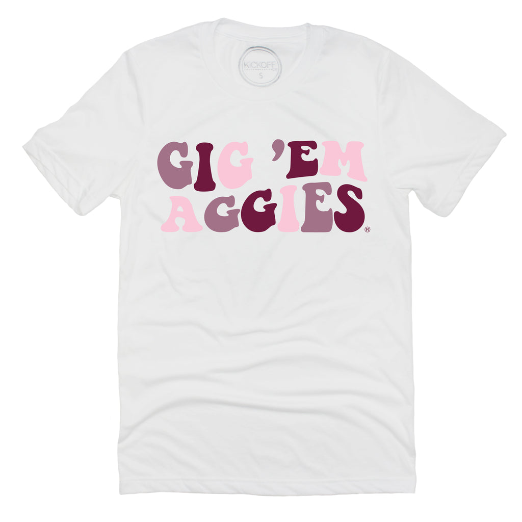 Groovy Tee- Texas A&M