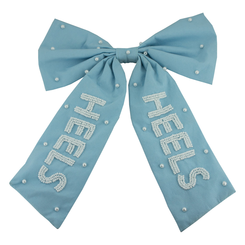 Beaded Hair Bow - University of North Carolina