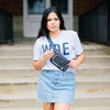 Belt Bag - Clear Bag with Navy and Gold Accents