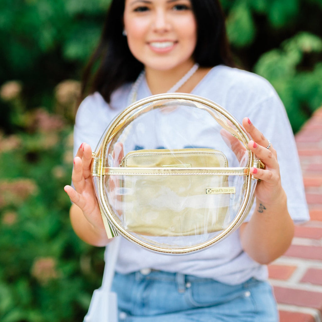Canteen Crossbody - Gold and Clear
