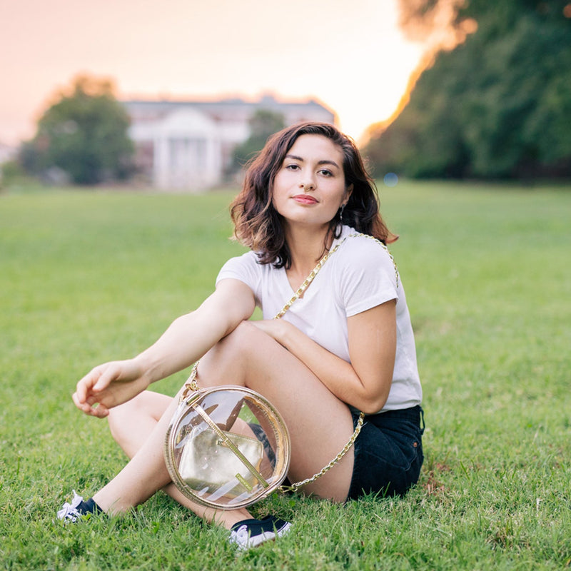 Canteen Crossbody - Gold and Clear