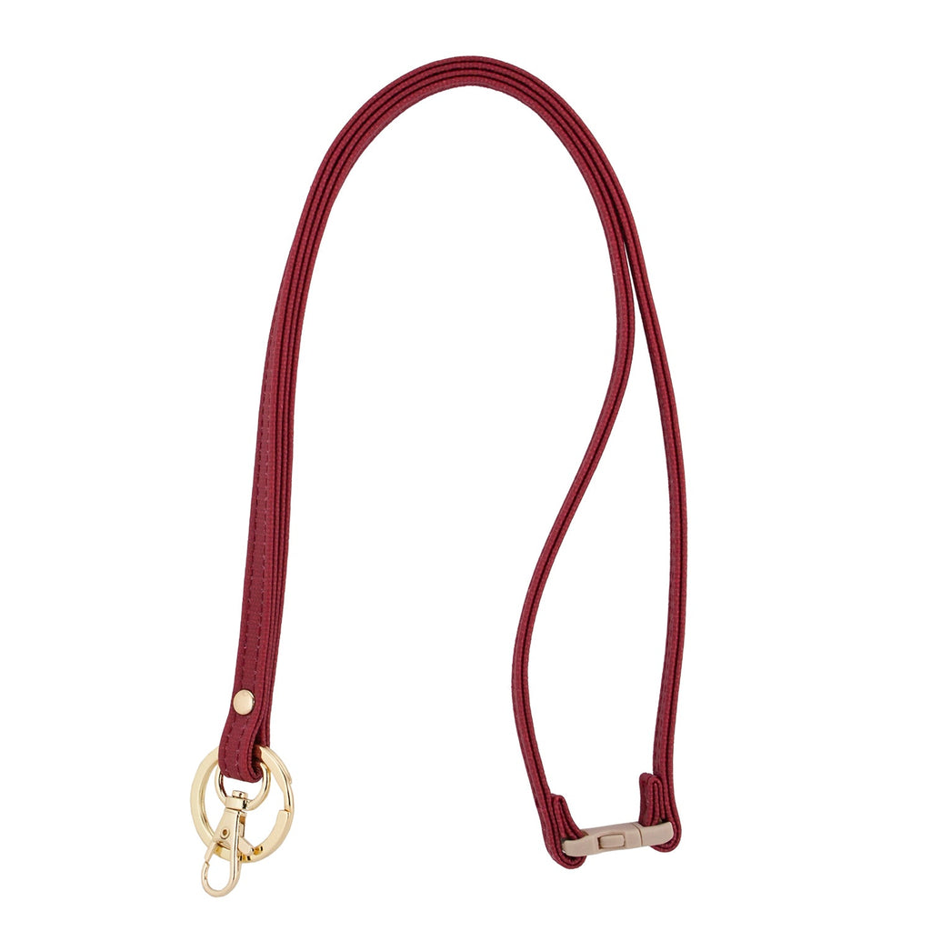 Mix & Match Lanyard - Crimson with Gold Accents