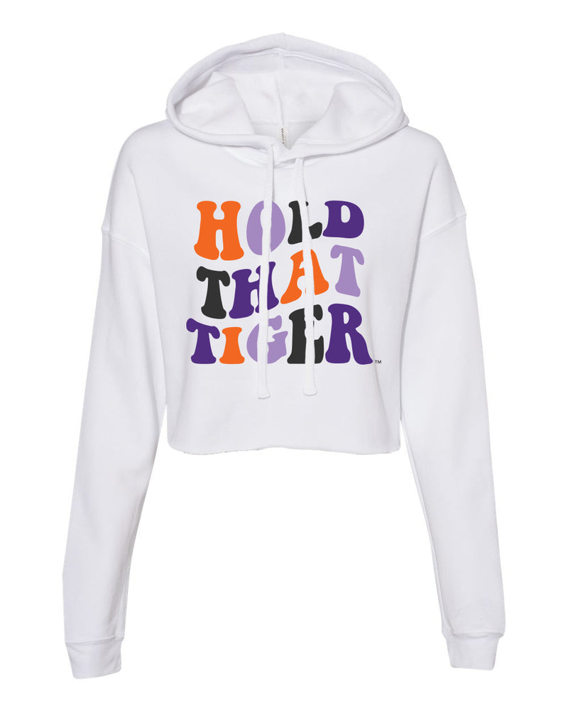 Groovy Crop Hoodie- Clemson University