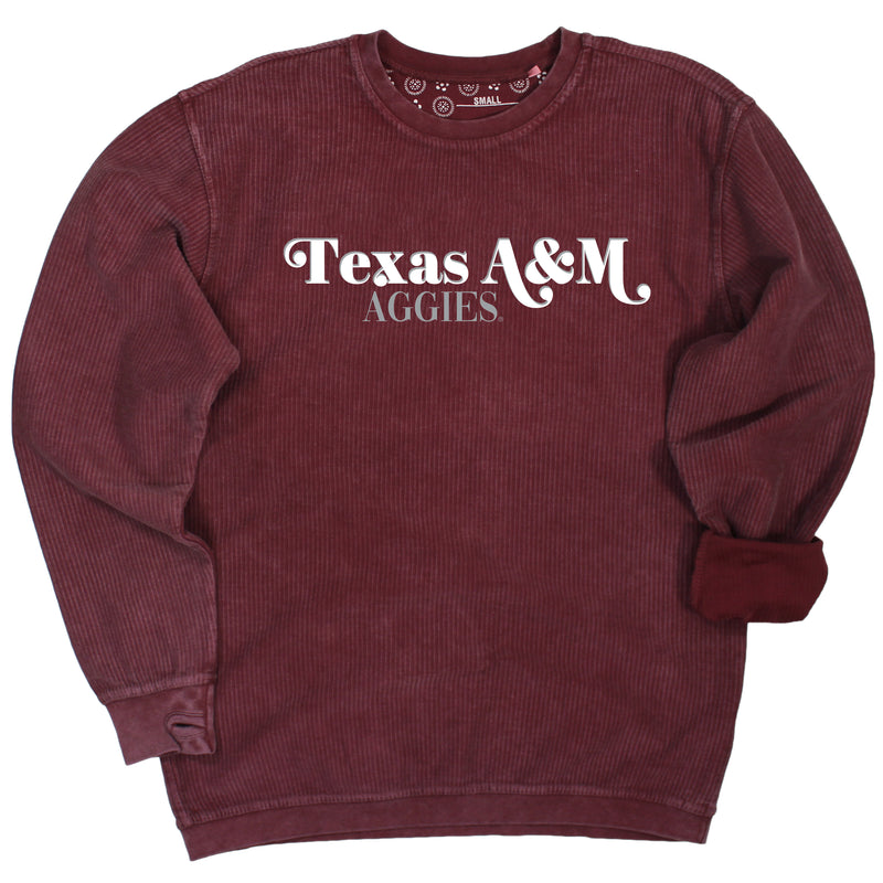 First Down Corded Crew- Texas A&M