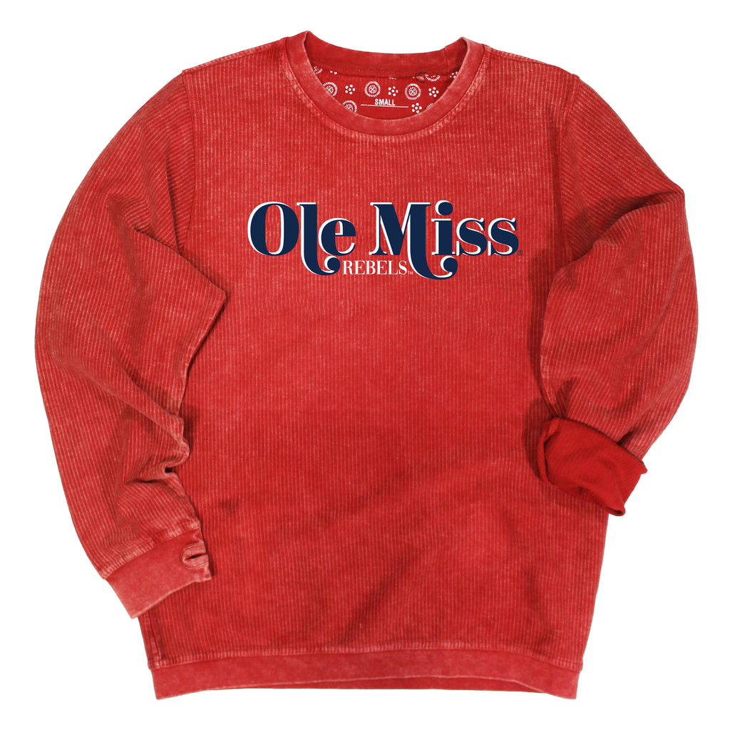 First Down Corded Crew- University of Mississippi