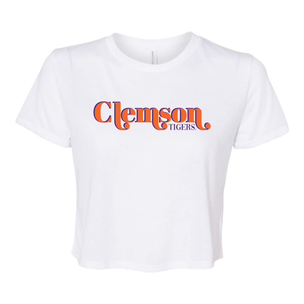 First Down Crop Tee- Clemson University