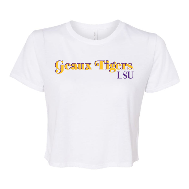 First Down Crop tee- Louisiana State University