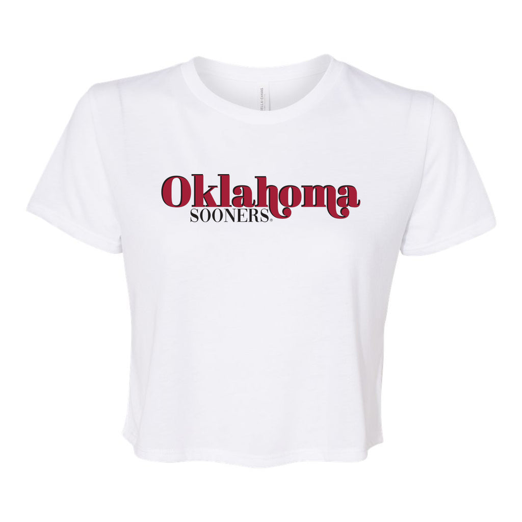 First Down Crop Tee- University of Oklahoma