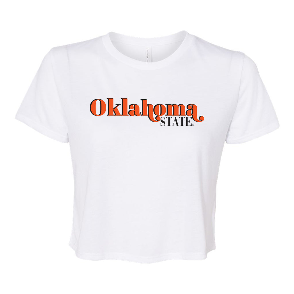 First Down Crop Tee- Oklahoma State University