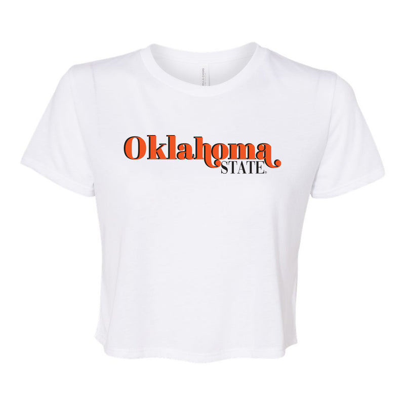 First Down Crop Tee- Oklahoma State University