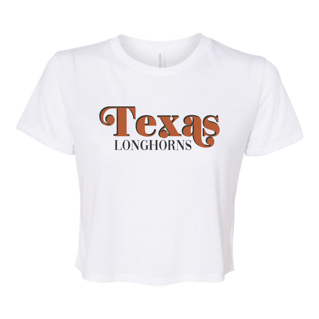 First Down Crop Tee- University of Texas
