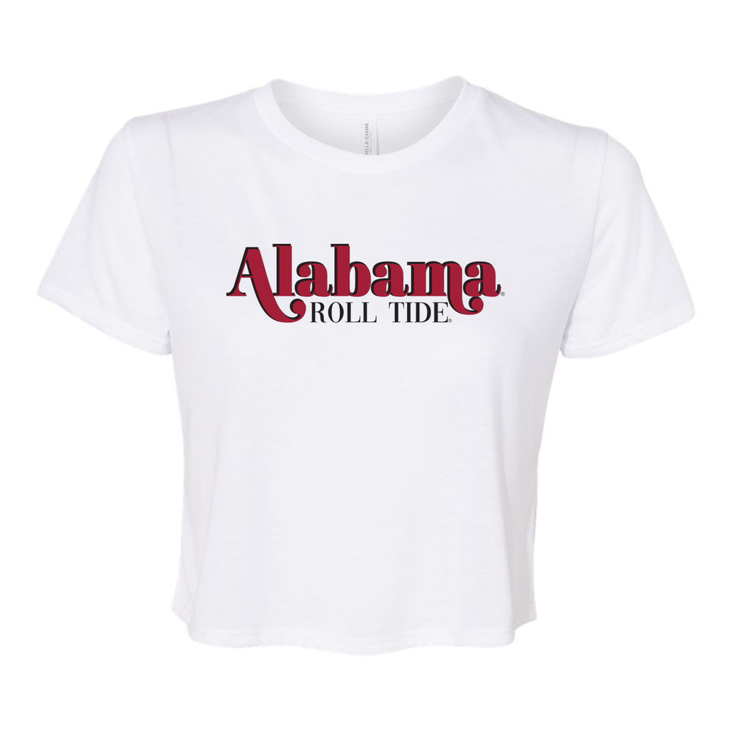 First Down Crop Tee- University of Alabama