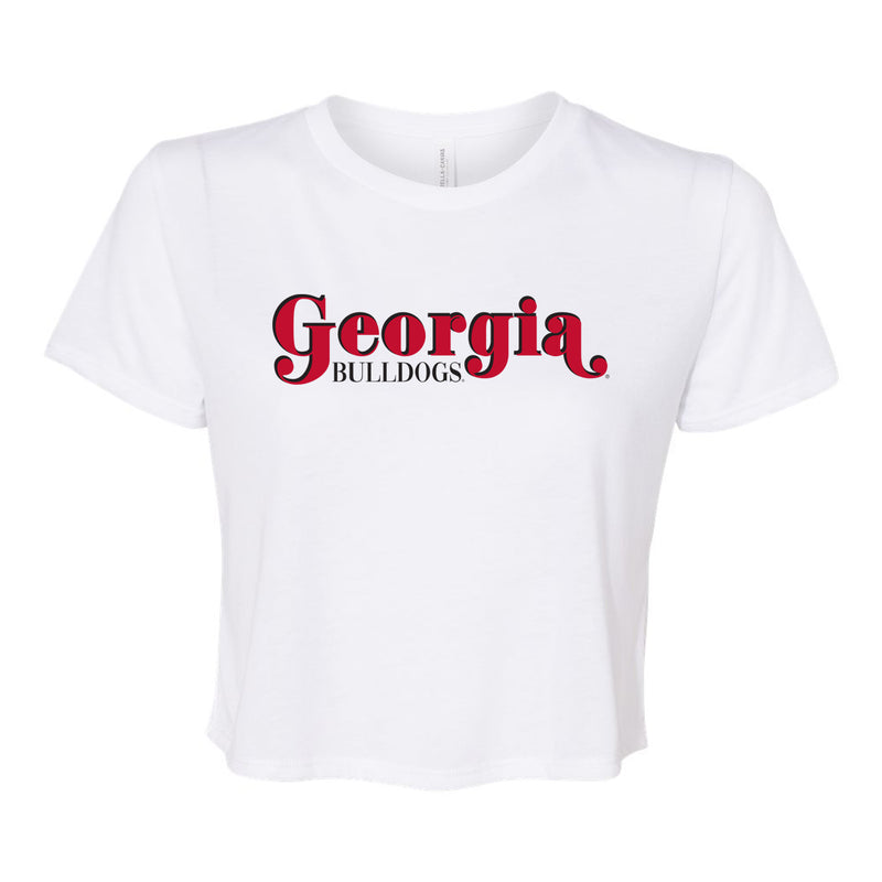 First Down Crop Tee- University of Georgia
