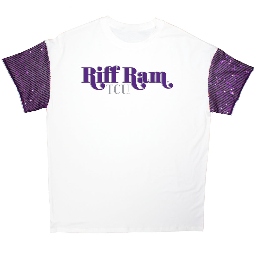 First Down Sequin Tee- Texas Christian University