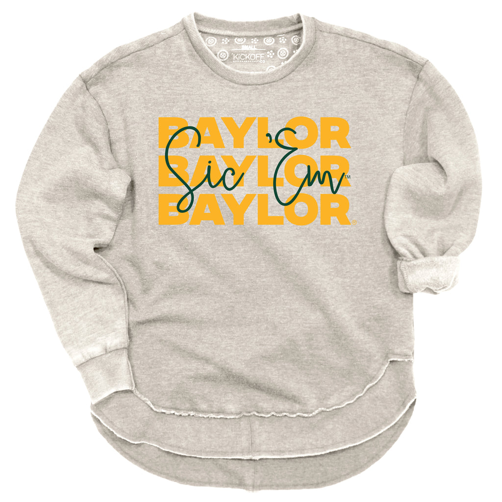 Game Time Poncho Fleece- Baylor University