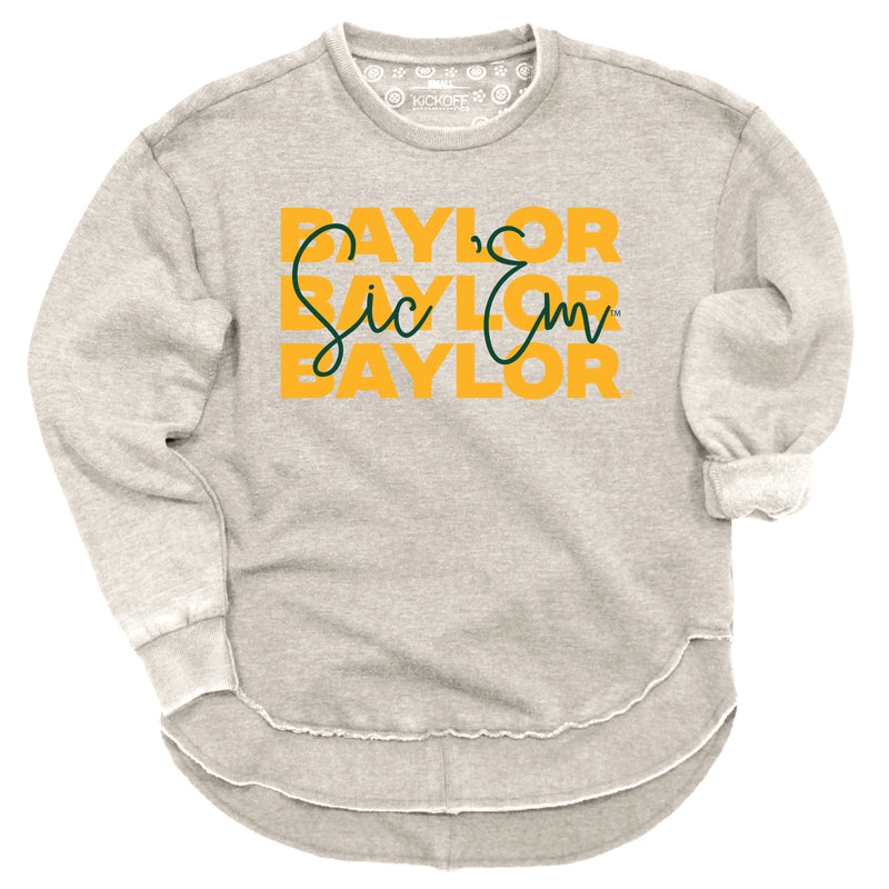 Game Time Poncho Fleece- Baylor University