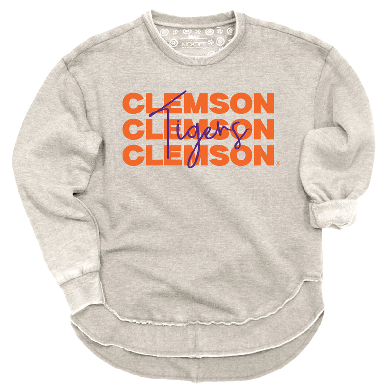 Game Time Poncho Fleece- Clemson University