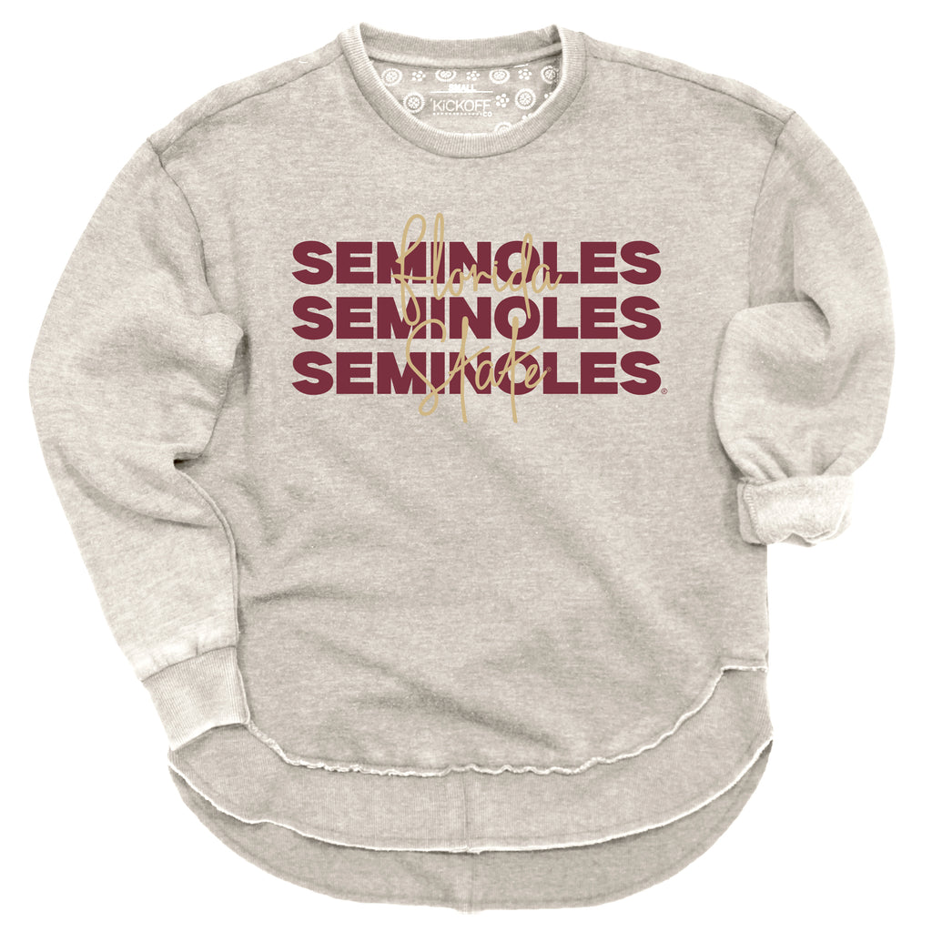 Game Time Poncho Fleece- Florida State University