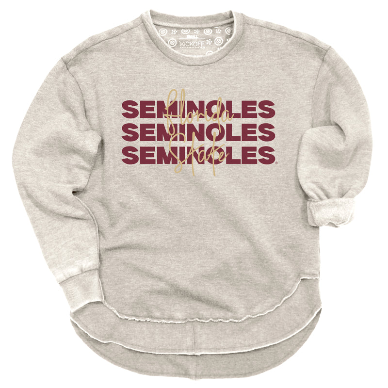 Game Time Poncho Fleece- Florida State University